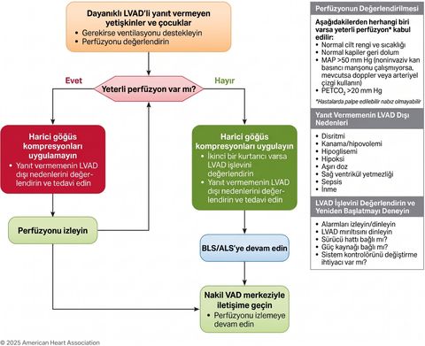 AHA: Erişkin ve Pediatrik Durable LVAD Algoritması