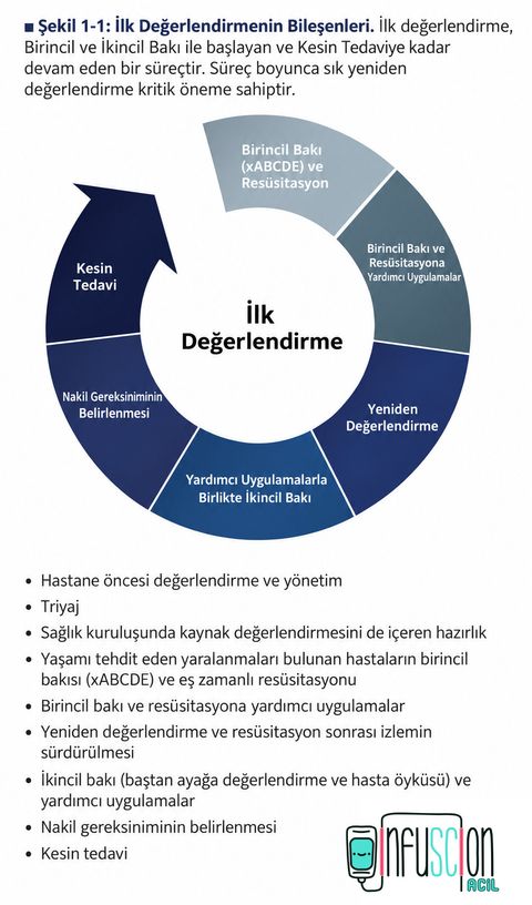 Şekil 1-1: İlk Değerlendirme Bileşenleri