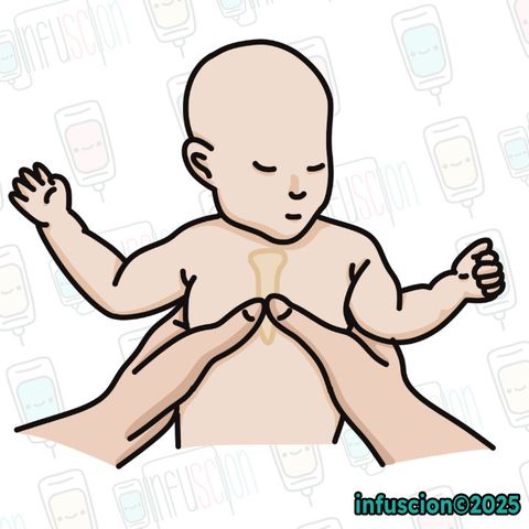 Bebeklerde 2 El ile CPR